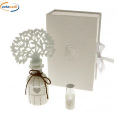 BOMBONIERA PROFUMATORE BIANCO POIS