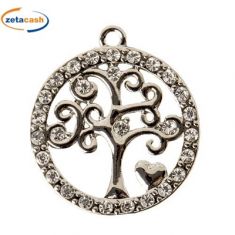 CIONDOLO ALBERO CON STRASS CM 3 PEZZI 12