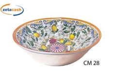 INSALATIERA MELAMINA DECORO CARRETTO SICILIANO H9 D28CM