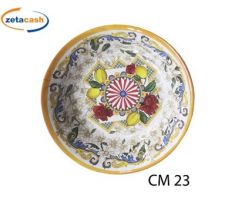 PIATTO FONDO MELAMINA CARRETTO SICILIANO 23 CM
