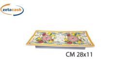 VASSOIO/POGGIAMESTOLO MELAMINA DECO CARRETTO SICILIANO 27X11