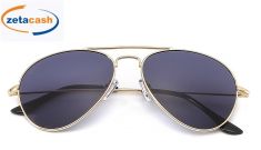 OCCHIALI DA SOLE A GOCCIA CON STRUTTURA ORO