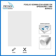 GOMMA EVA BIANCO FOGLIO CM 40X60