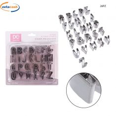 FORMINE DOLCI METALLO LETTERE 26 PEZZI