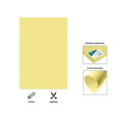 GOMMA EVA FOGLIO GIALLO CHIARO 40 X 60 CM