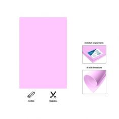 GOMMA EVA FOGLIO ROSA CHIARO 40 X 60 CM