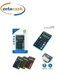 CALCOLATRICE AD 8 CIFRE AD ENERGIA SOLARE E BATTERIA