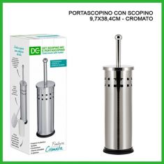 PORTASCOPINO CROMATO CON SCOPINO CM 9X38