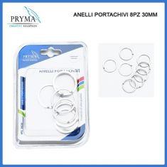 ANELLI PORTACHIAVI 3 cm 8 PEZZI