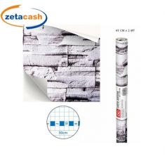 CARTA ADESIVA EFFETTOMARMO GRIGIO SCURO CM 45 X 2 MT