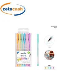 PENNA A GEL COLORATE PASTELLO 6 PEZZI