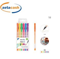 PENNA A GEL COLORATE FLUO 6 PEZZI
