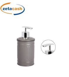 DISPENSER SAPONE LIQUIDO IN METALLO GRIGIO SCURO