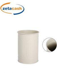 PORTA SPAZZOLINI IN METALLO TORTORA CM DIAM 8 X H 11