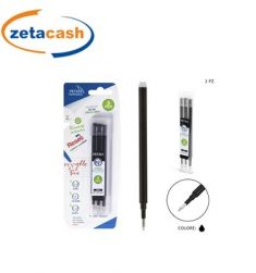 RICARICHE INCHIOSTRO PER PENNE CANCELLABILI NERE 3 PEZZI