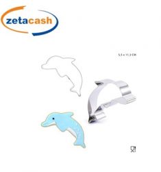 FORMINA PER BISCOTTI IN ACCIAIO A FORMA DI DELFINO