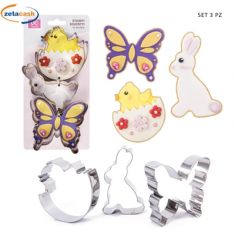 FORMINE DOLCI INOX PASQUALI 3 PEZZI