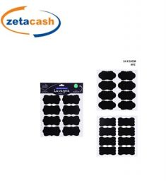 TARGHETTE ADESIVE EFFETTO LAVAGNA 8 PEZZI