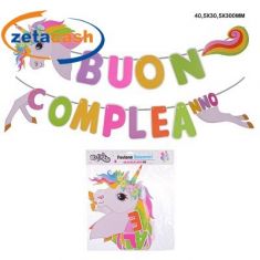 FESTONE UNICORNO CM 40X30X4 CM