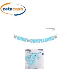 FESTONE BUON COMPLEANNO CORONA M 3.5