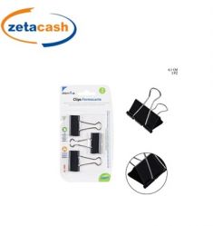 CLIPS FERMA CARTE 41 MM 3 PEZZI