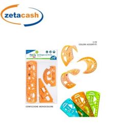 RIGA, SQUADRA, GONIOMETRO ULTRAFLESSIBILE 3PZ