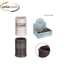 PORTASPAZZOLINO IN CERAMICA CM 7.2 X7.2X 11.5