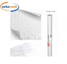 PELLICOLA AUTOADESIVA TRASPARENTE EFFETTO VETRO CM 45 X 1 5M