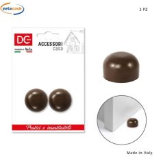 FERMAPORTE MARRONE TONDO 2 PEZZI BIRILLO