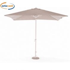 OMBRELLONE GARDEN 3X3 GRIGIO ALLUMINIO TELO IDROREPELLENTE