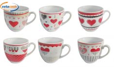 TAZZINE CAFFE' CORTINA 6 PZ SENZA PIATTINO