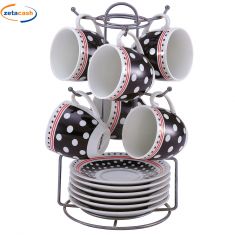 TAZZINE CAFFE' 6 PEZZI CON PIATTINO