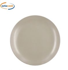 PIATTI PIANI IN CERAMICA TORTORA CHIARO DIAM 26 CM 6 PEZZI