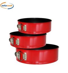 TORTIERA ANTIADENTE ROSSA 3 PEZZI