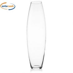 VASO AMARYLLYS IN VETRO TRASPARENTE DIAM 19 X H 70 CM