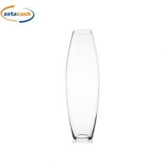VASO AMARILLYS IN VETRO TRASPARENTE DIAM 18 X H 50 CM