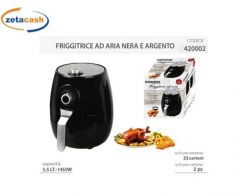FRIGGITRICE AD ARIA NERA ARGENTO 5.5 LT TIMER