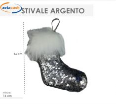 APPENDINO STIVALE ARGENTO 16 CM