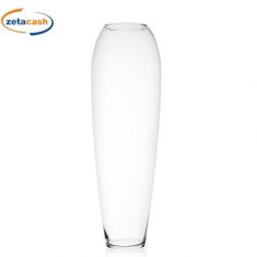 VASO FIDELIS IN VETRO TRASPARENTE DIAM 19 X H 70 CM