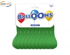 PALLONCINI METALLIZZATI VERDE 10 PEZZI