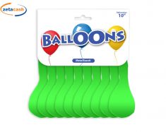 PALLONCINI VERDE METALLIZZATO 10 PEZZI