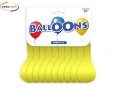 PALLONCINI METALLIZZATI 10 PEZZI GIALLI