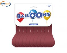 PALLONCINI BORGOGNE METALLIZZATI 10 PEZZI