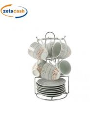 TAZZA ATENE CAFFE CON PIATTO 6 PEZZI CON APPENDINO