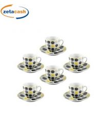 TAZZA ITACA CAFFE CON PIATTO 6 PEZZI CON APPENDINO