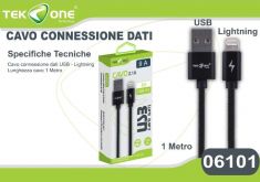 CAVO DATI USB 8G 1 METRO NERO