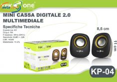 MINI CASSA DIGITALE 2 PEZZI 2.0 MULTIMEDIALE
