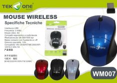 MOUSE SENZA FILO WIRELESS 2.4 GHZ