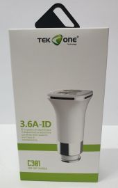 ALIMENTATORE AUTO A 2 USCITE 3.6A