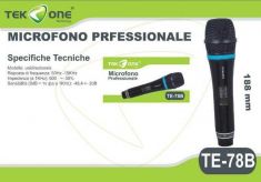 MICROFONO PROFESSIONALE UNIDIREZIONALE.